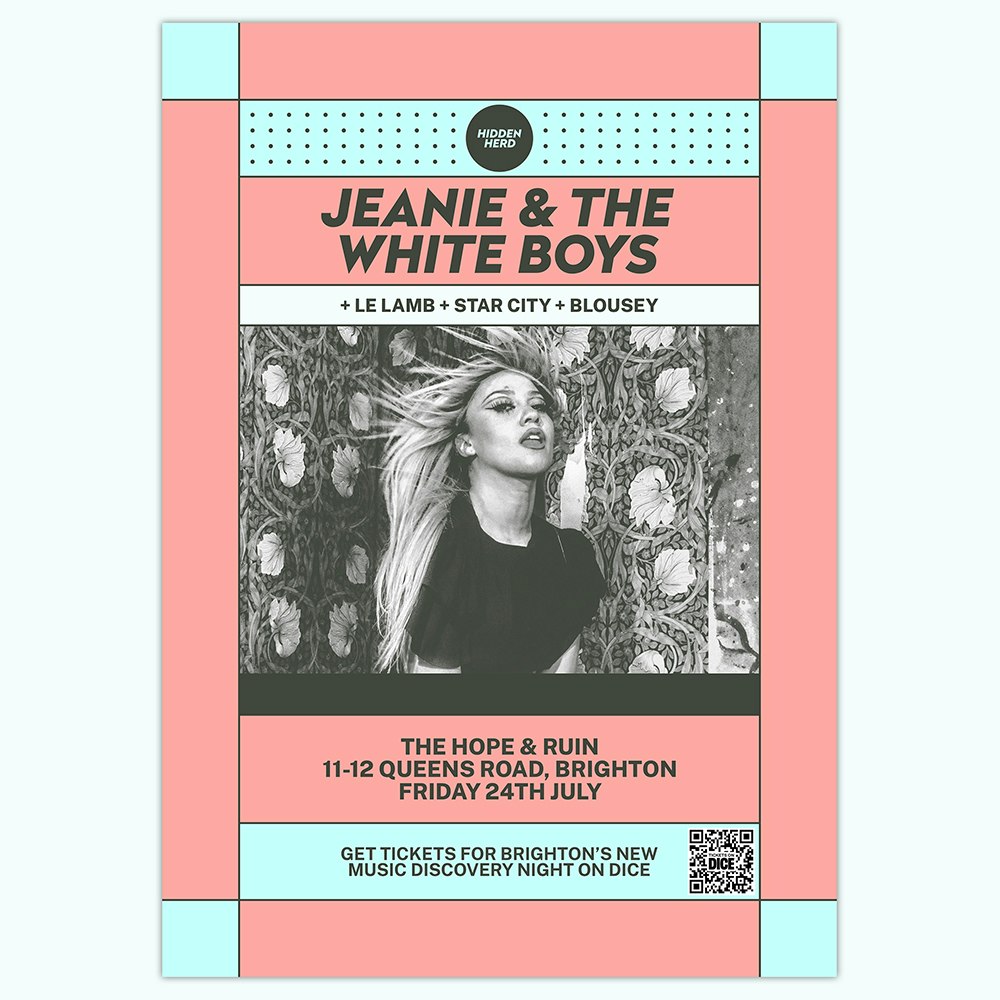Jeanie & The White Boys + Le Lamb + Blousey + more