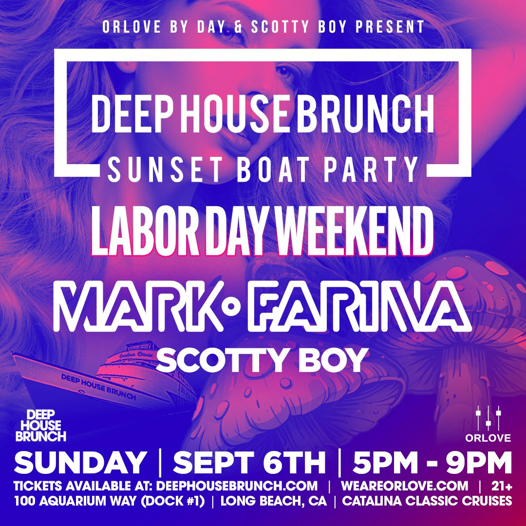 Deep House Brunch BOAT PARTY ft. MARK FARINA