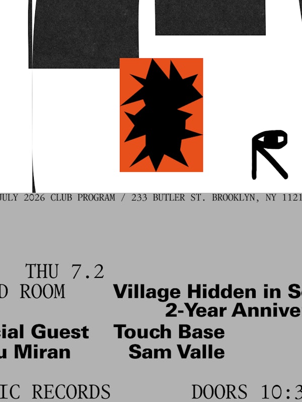 Village Hidden in Sound 2-Year Anniversary: Special Guest, Manu Miran, Touch Base, Sam Valle