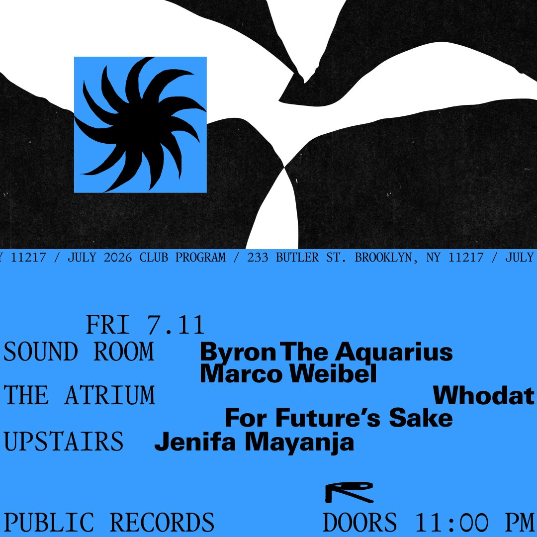 Byron The Aquarius, Marco Weibel / Whodat, For Future’s Sake / Jenifa Mayanja