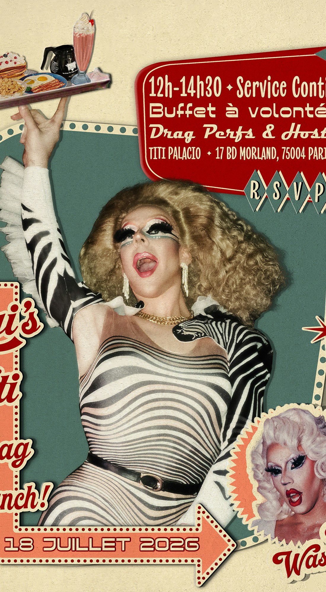 Gigi's Titi Drag Brunch avec Gigi & Alix Wastoma!