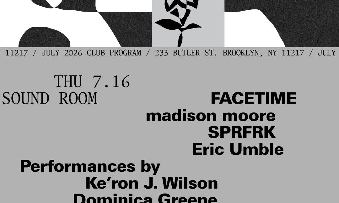 FACETIME: madison moore, SPRFRK, Eric Umble, performances by Ke’ron J. Wilson, Dominica Greene, Ashley Pierre-Louis