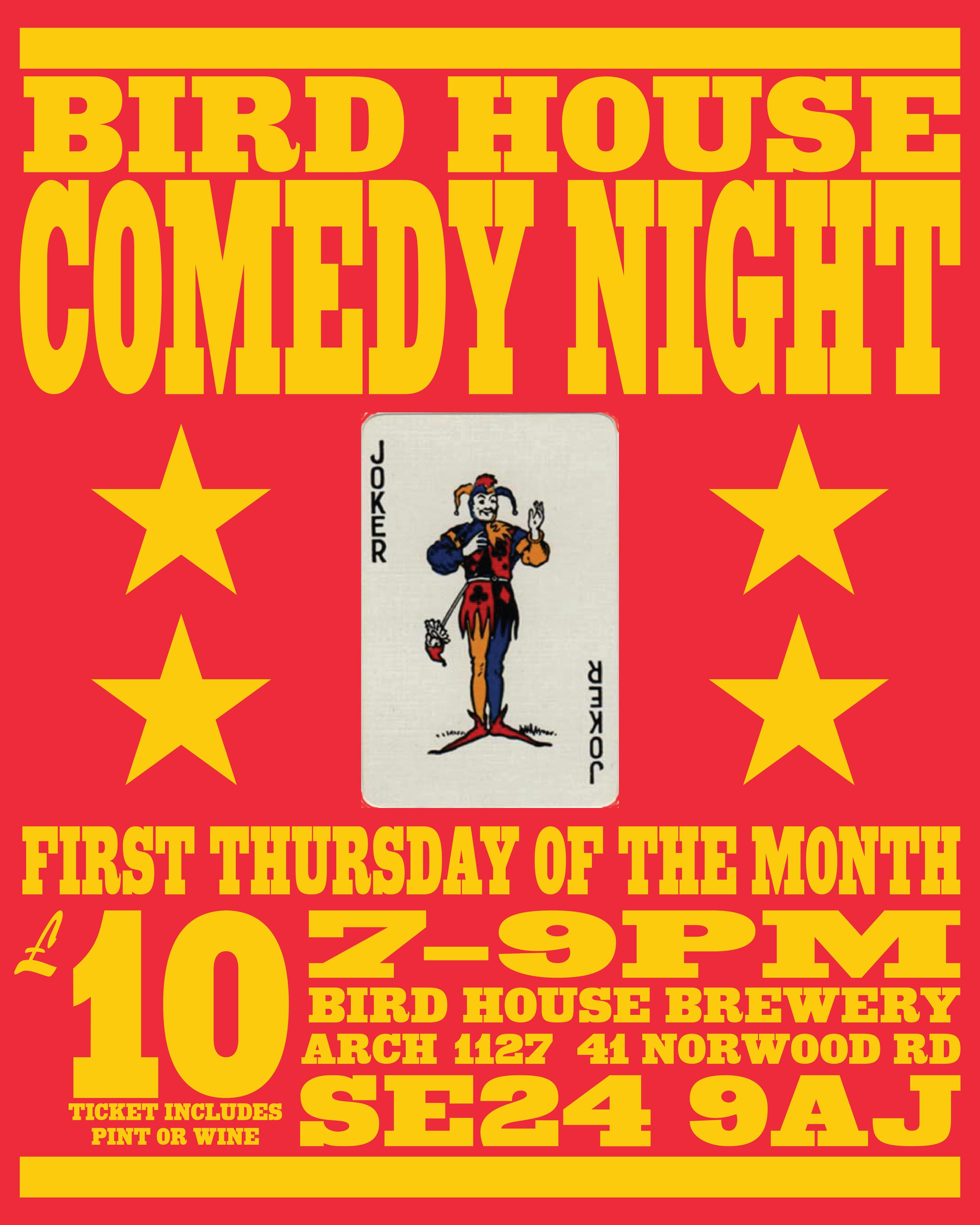 Bird House Comedy Night at Bird House Brewery, London