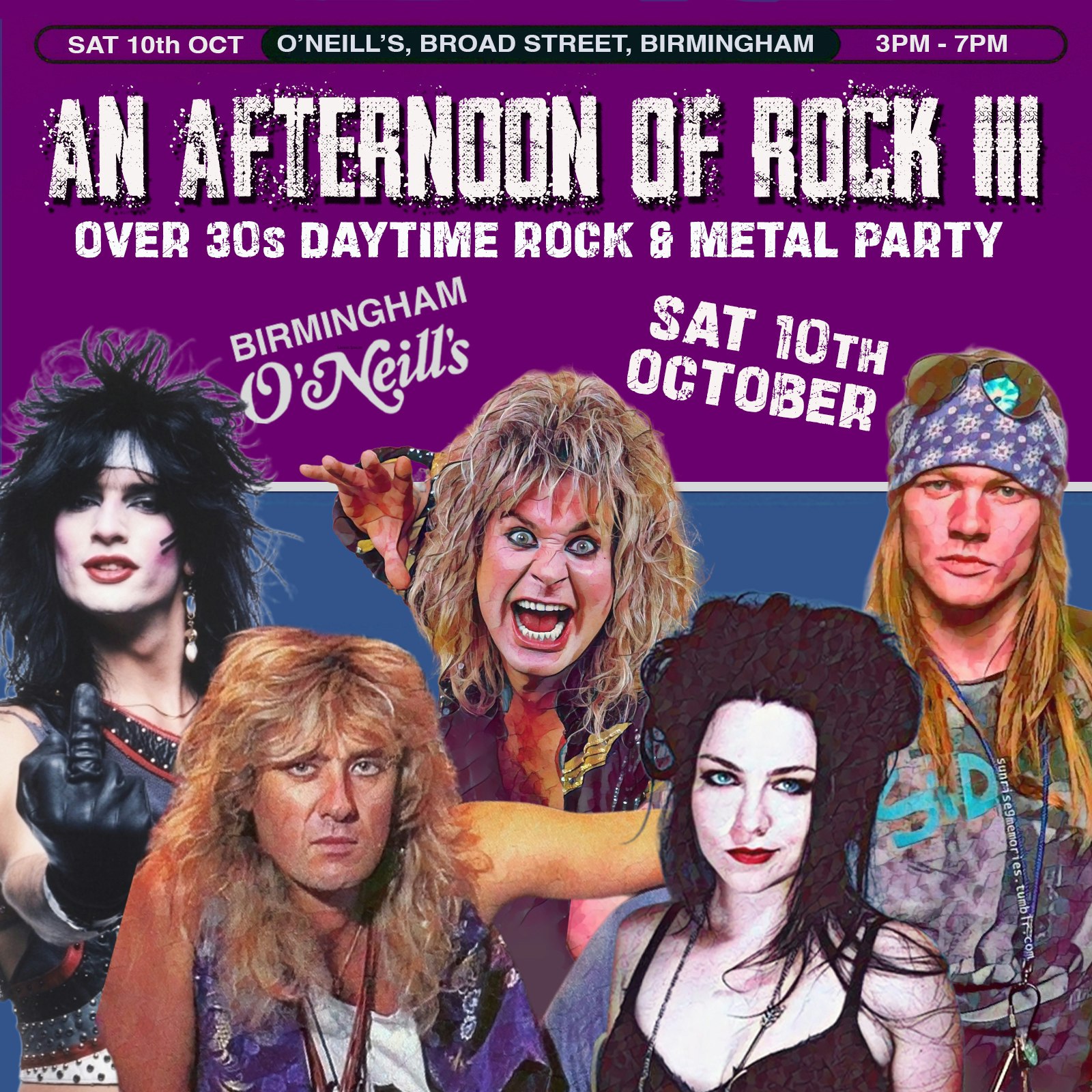 Afternoon of Rock: BIRMINGHAM (Over 30s Only) at O'Neill'S Broad Street, Birmingham