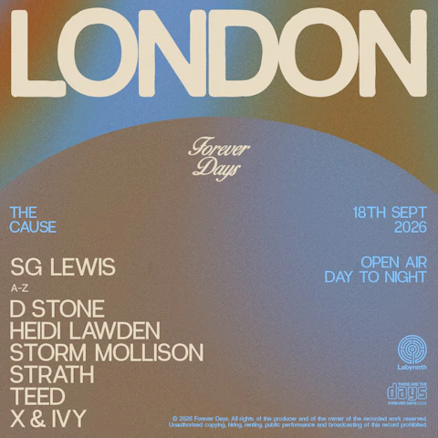 SG Lewis presents Forever Days at The Cause