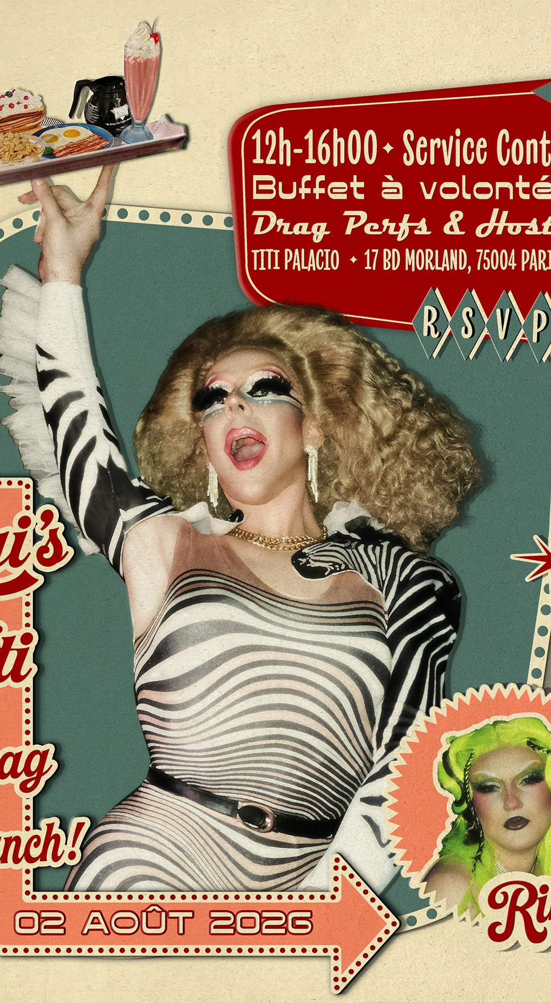 Gigi's Titi Drag Brunch avec Gigi & Rikiki!
