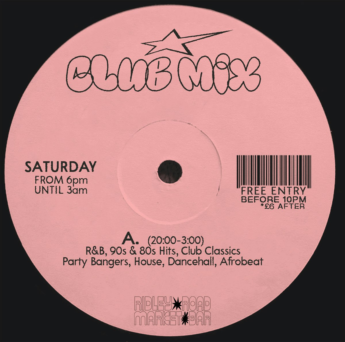 Club Mix at Ridley Road Market Bar, London