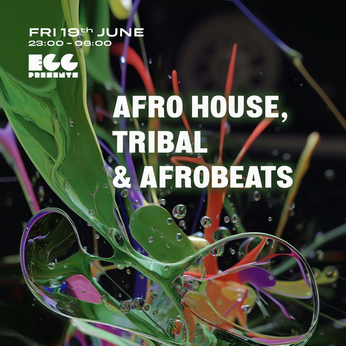 Afro House, Tribal and Afrobeats / Free Party