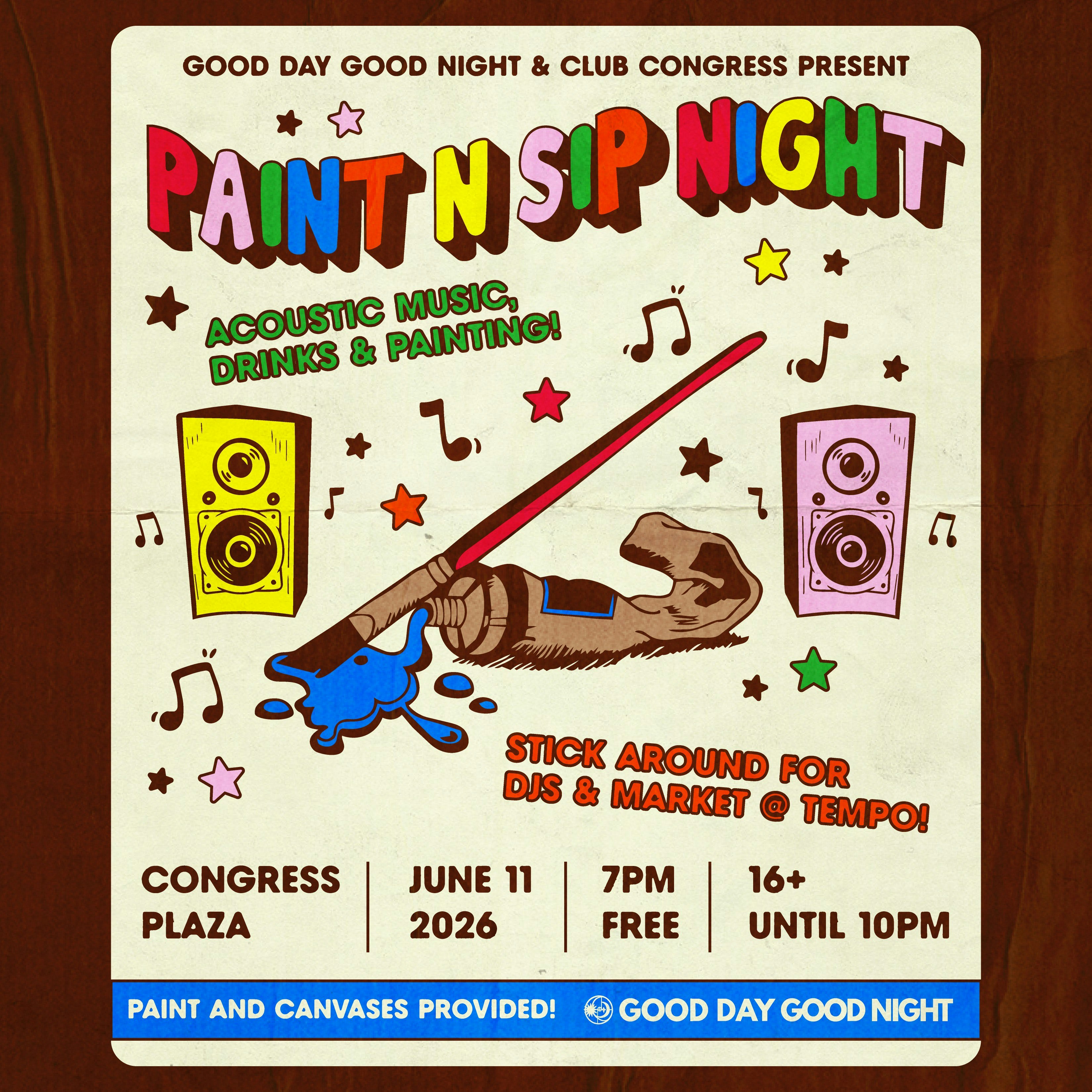 Good Day Good Night | Paint N Sip Night!