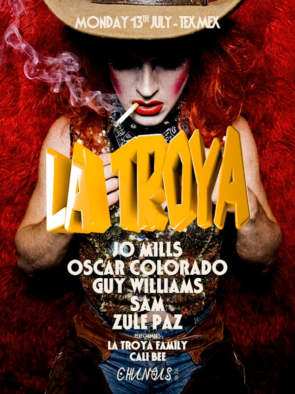 La Troya: Jo Mills, Oscar Colorado, Guy Williams, San Francis, Zule Paz
