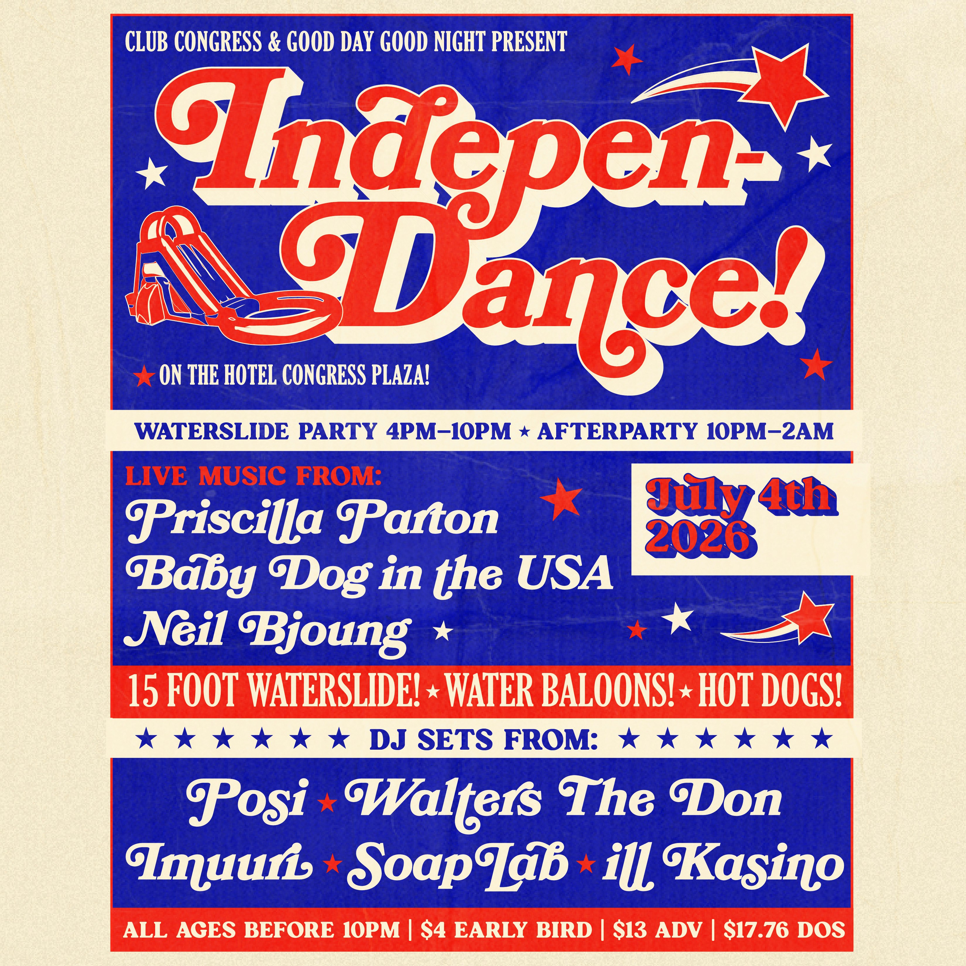 Fourth of July Waterslide Party x Indepen-DANCE: No Skip Summer