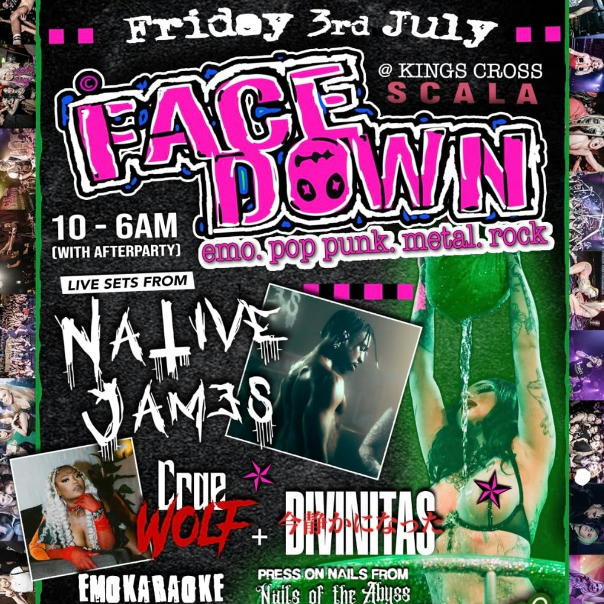 Face Down - Pop Punk, Metal, Emo Night London