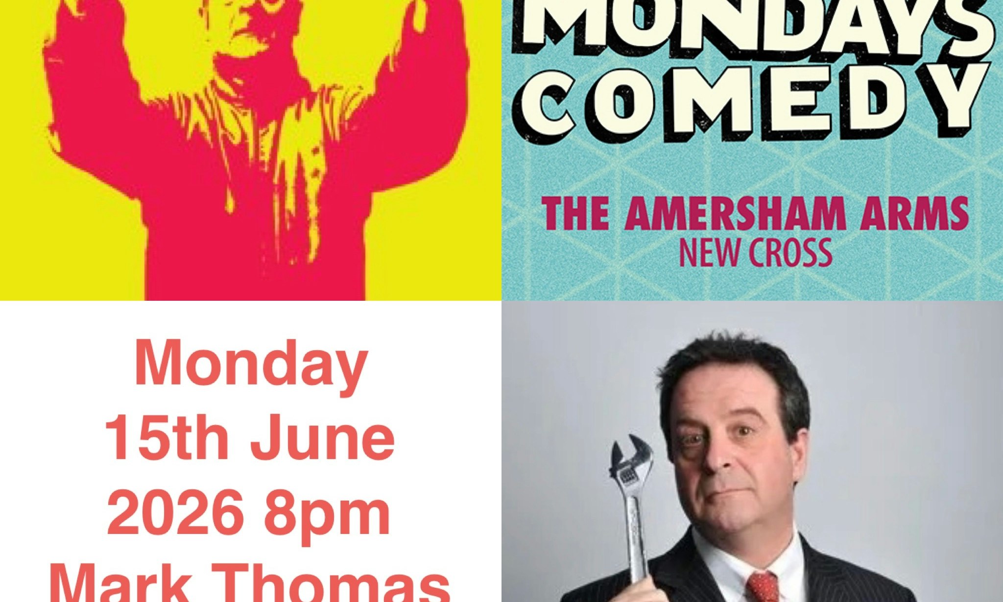 Happy Mondays Comedy MARK THOMAS COMEDY TAKEOVER!