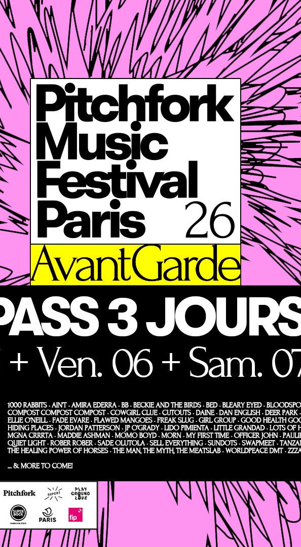 PASS 3 JOURS - Pitchfork Avant-Garde 2026