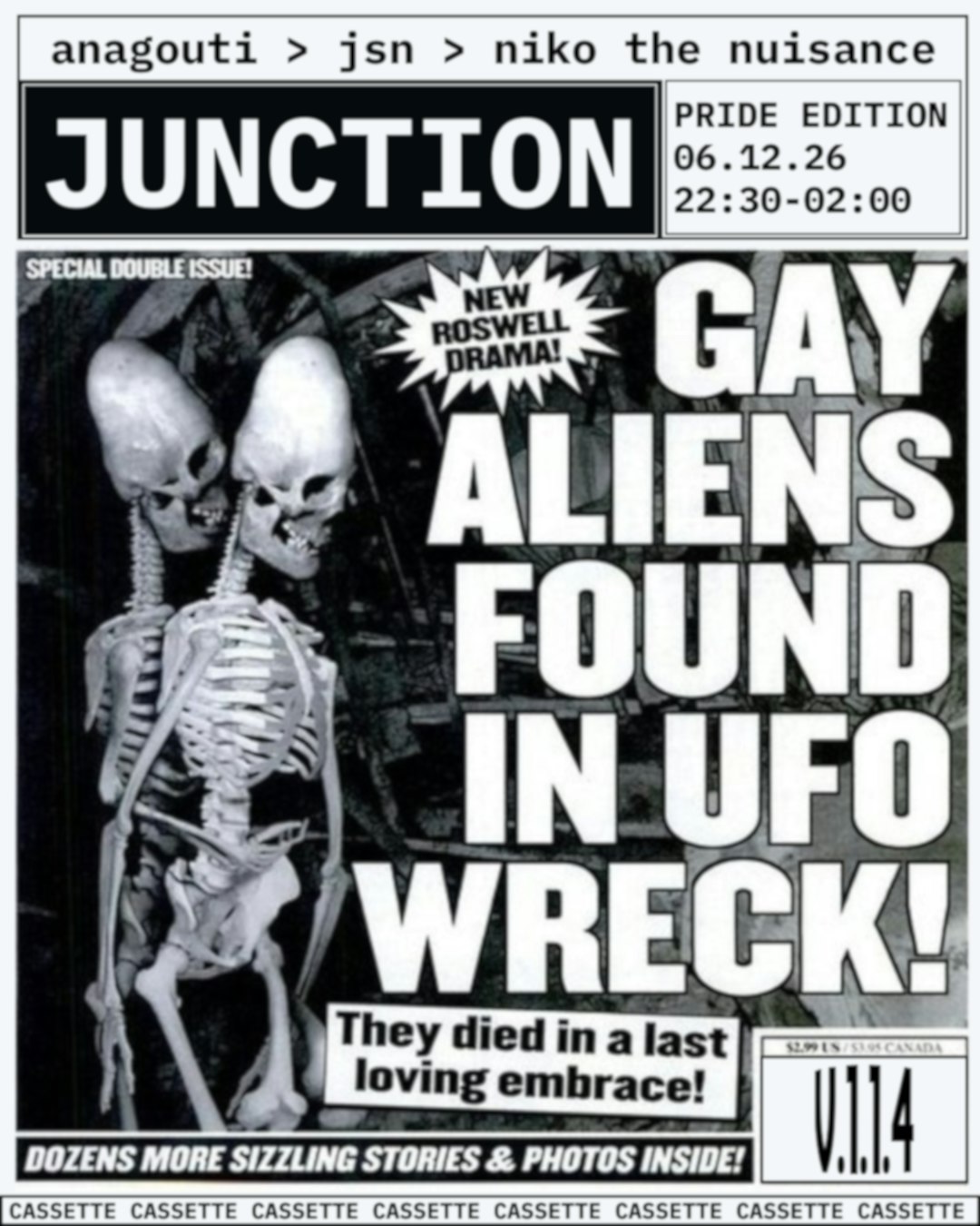 JUNCTION DJ SET: PRIDE EDITION at Cassette