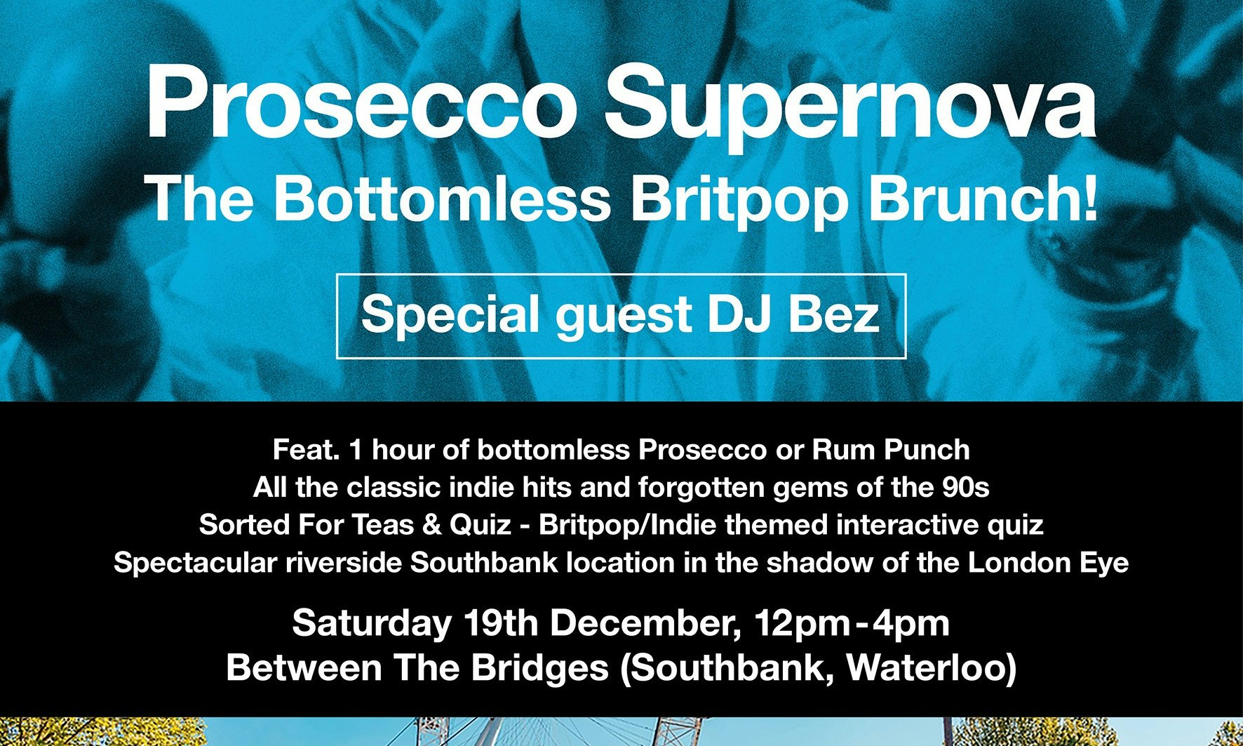 Star Shaped Brunch - Prosecco Supernova: Xmas Party with Bez of The Happy Mondays!