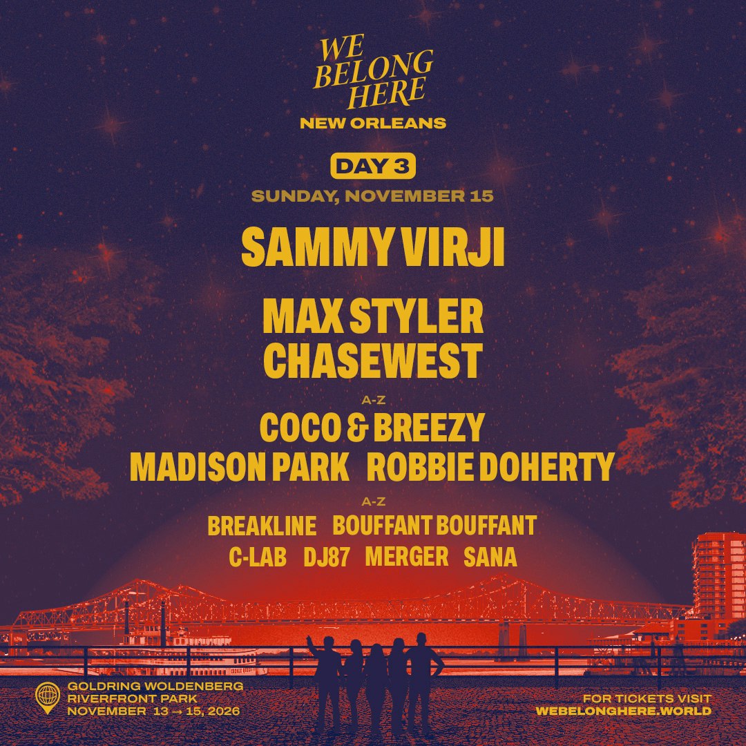Sammy Virji - We Belong Here: New Orleans 2026 11/15 Tickets