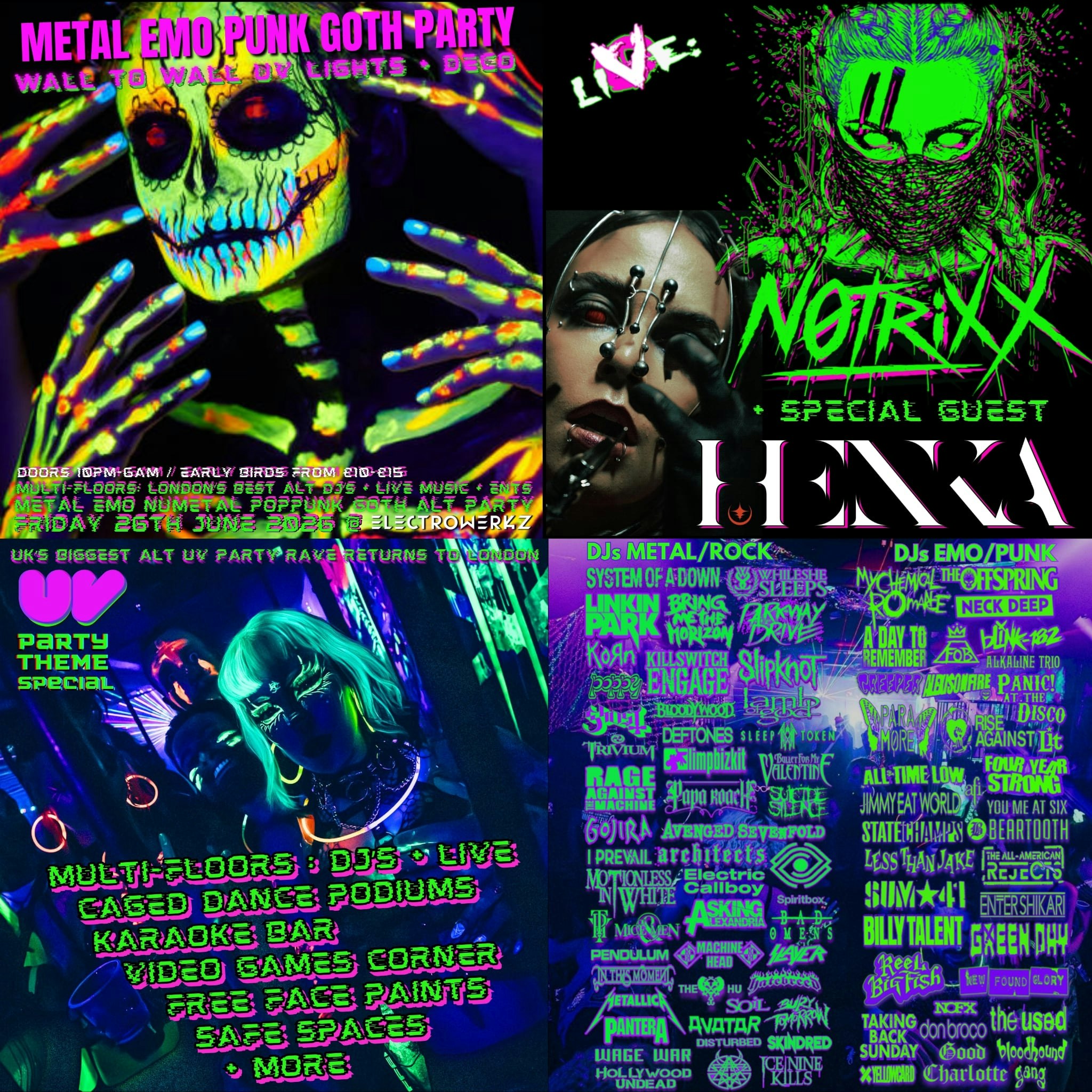VoODOO ★ LoNDON Metal Emo Punk UV Rave Party 2026