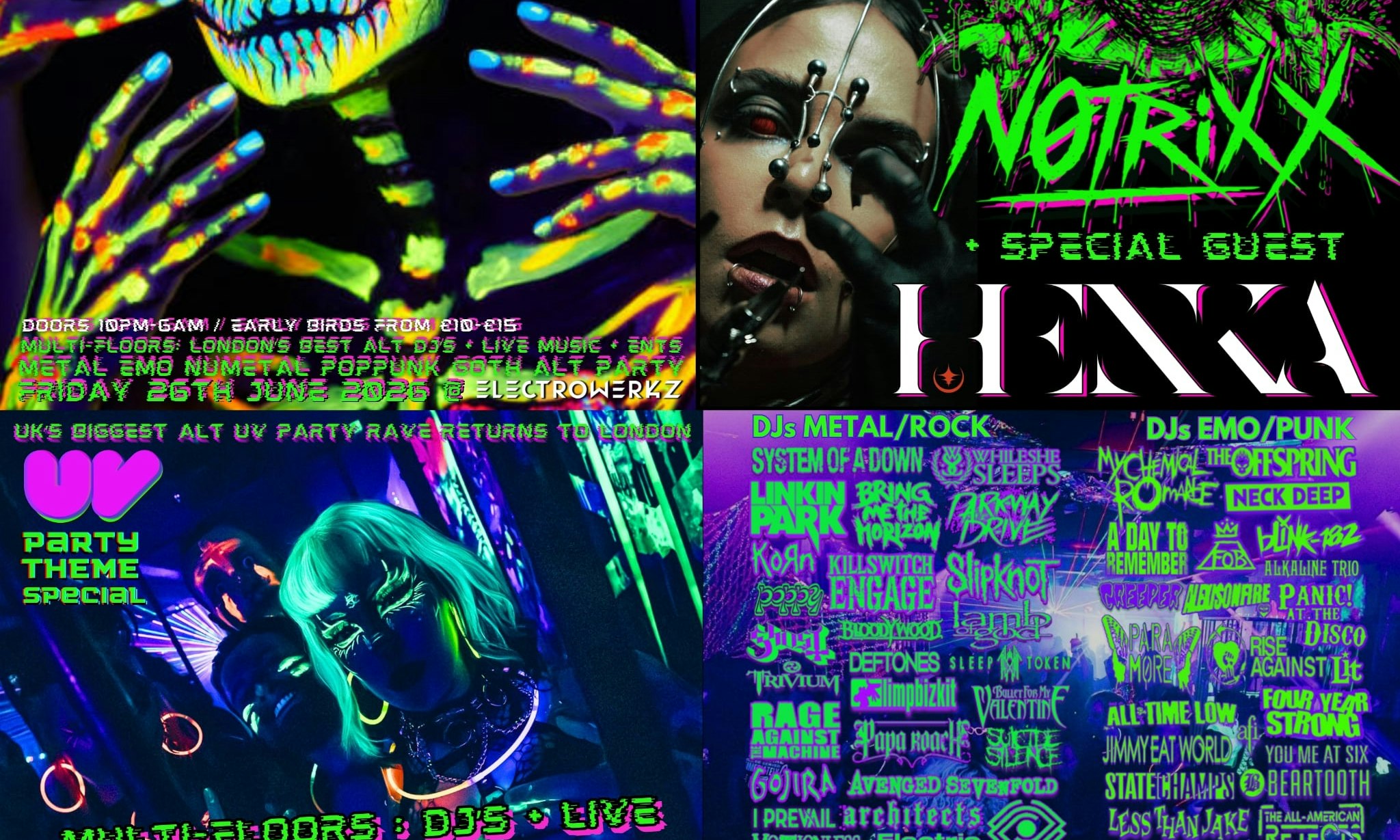 VoODOO ★ LoNDON Metal Emo Punk UV Rave Party 2026