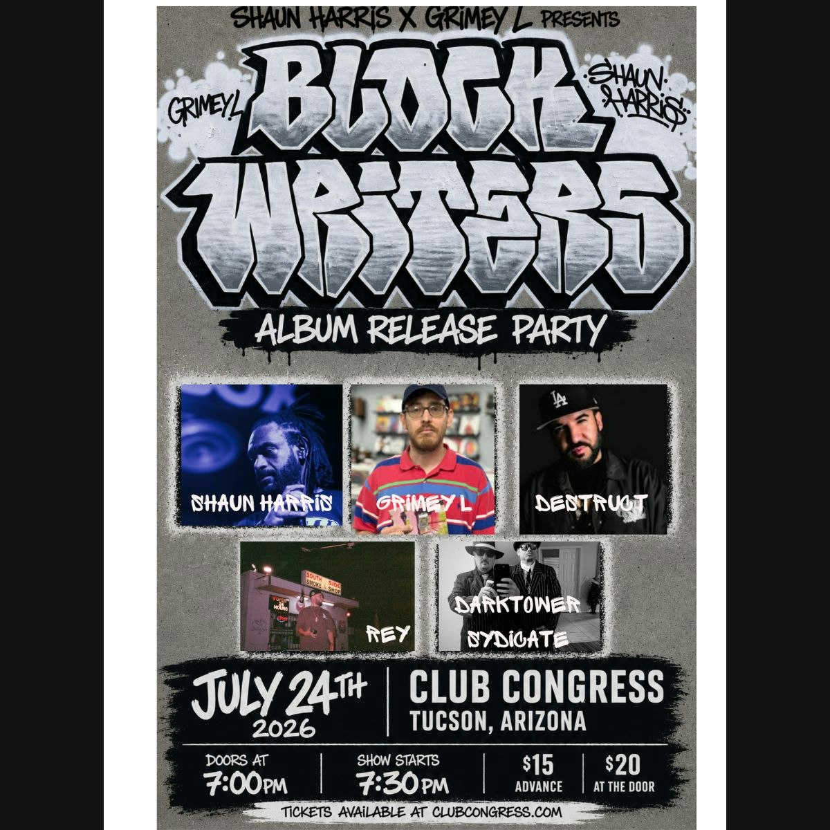 Block Writers Album Release | Shaun Harris & Grimey L