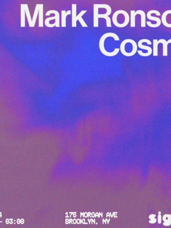 Mark Ronson + Cosmo