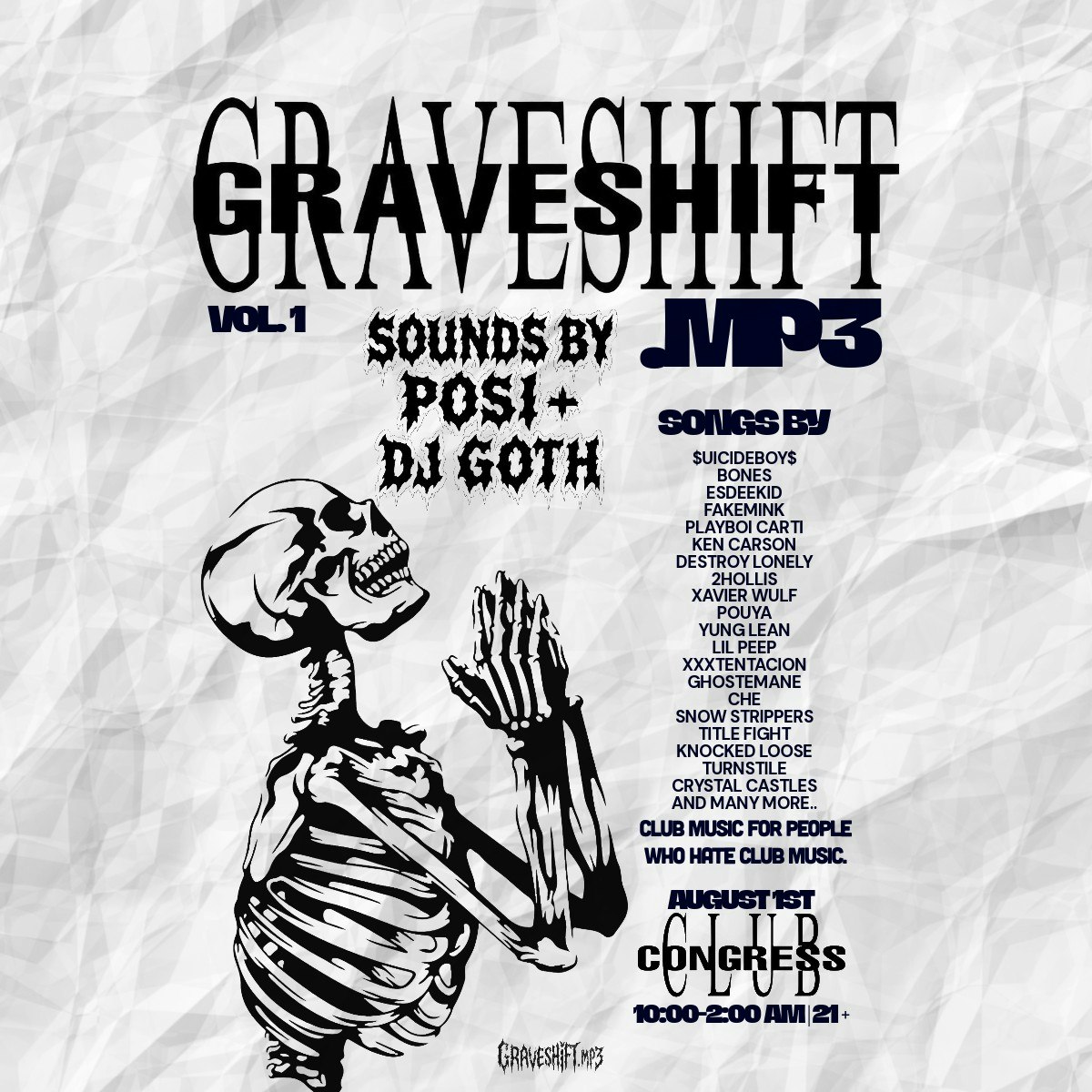 Graveshift.mp3 Vol. 1 with Sounds by Posi & DJ Goth