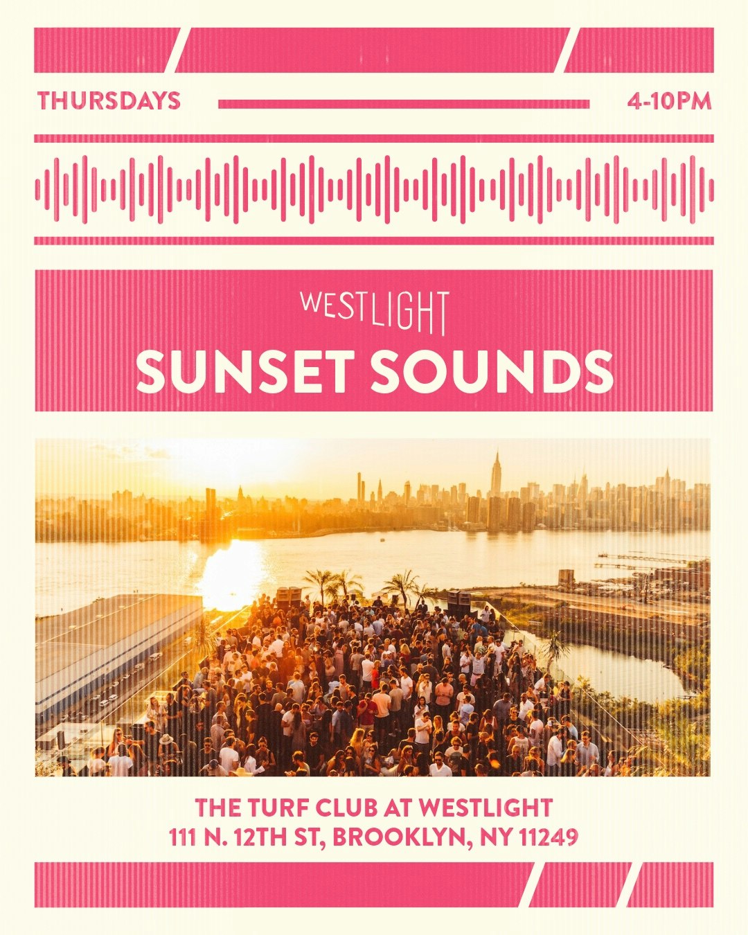 TURF CLUB: SUNSET SOUNDS Tickets | $25 | 6 Aug @ Westlight Rooftop