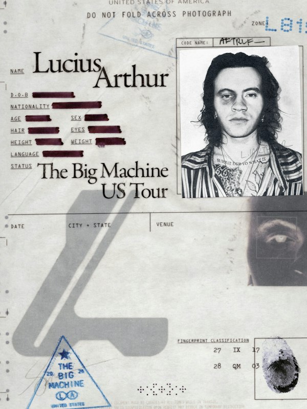 Lucius Arthur – The Big Machine US Tour