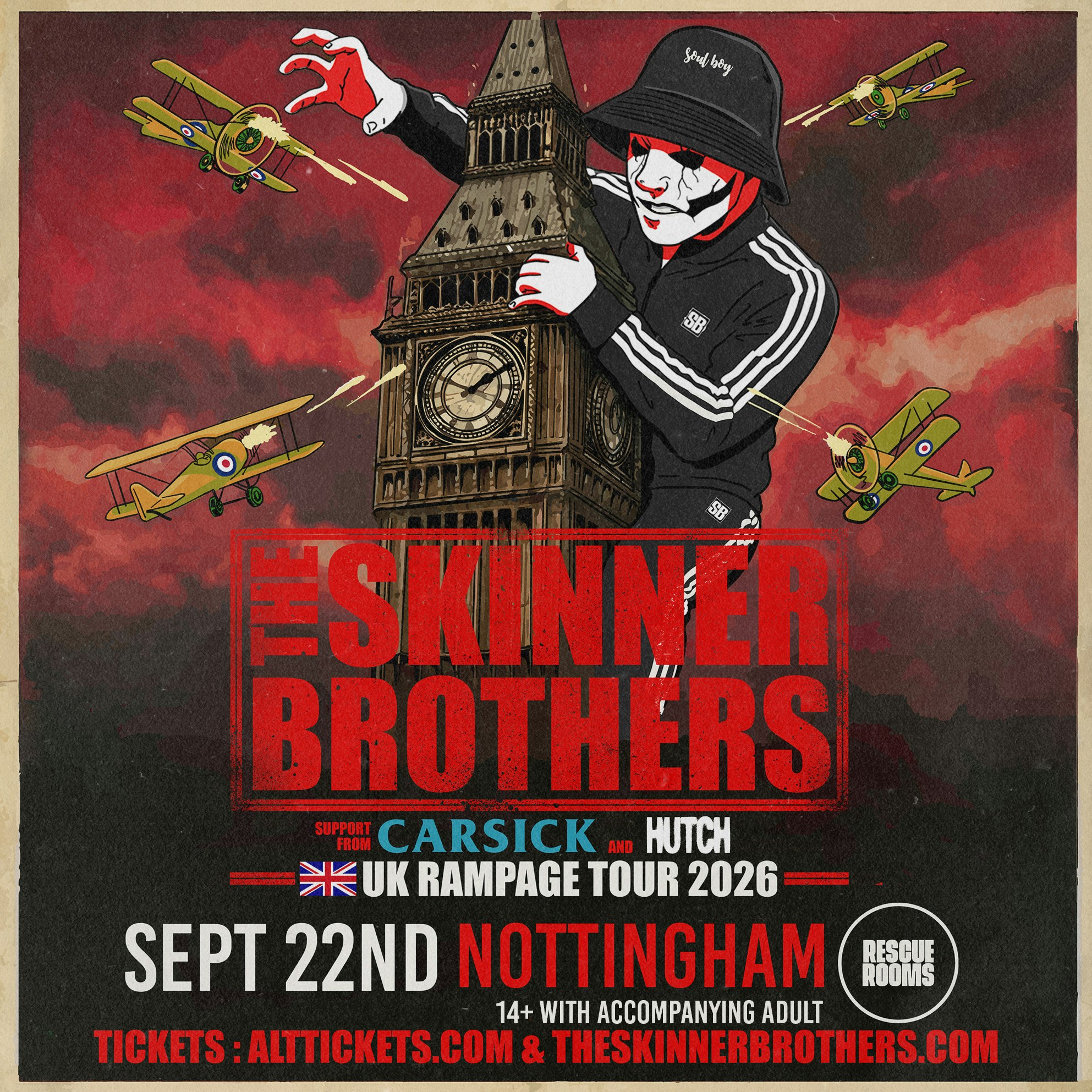 The Skinner Brothers - Rampage Tour at Rescue Rooms, Nottingham