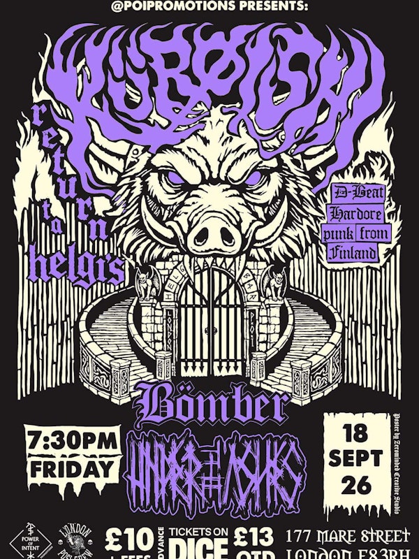 Kürøishi (Finland) + Under the Ashes + Bömber