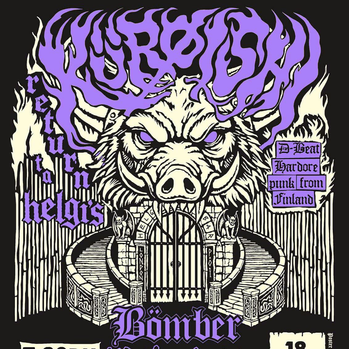 Kürøishi (Finland) + Under the Ashes + Bömber