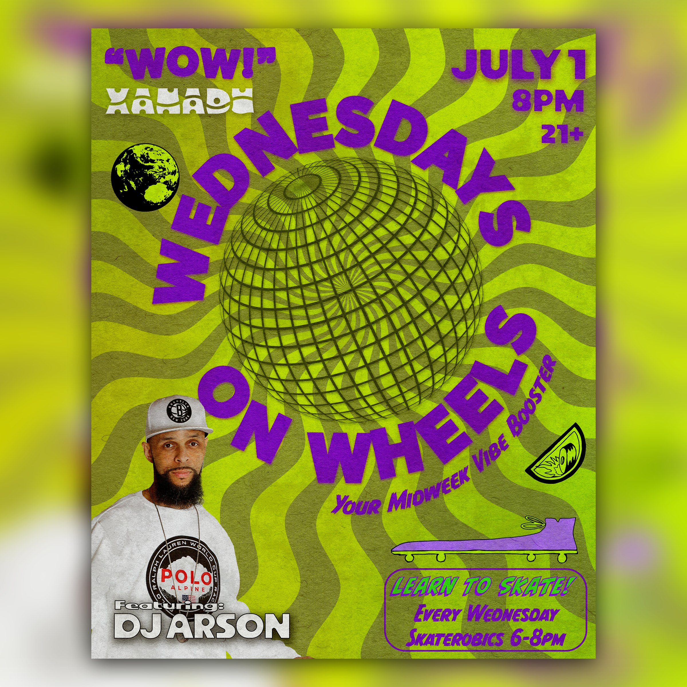 Wednesday on Wheels ft. DJ Arson  (skate all night) - Xanadu