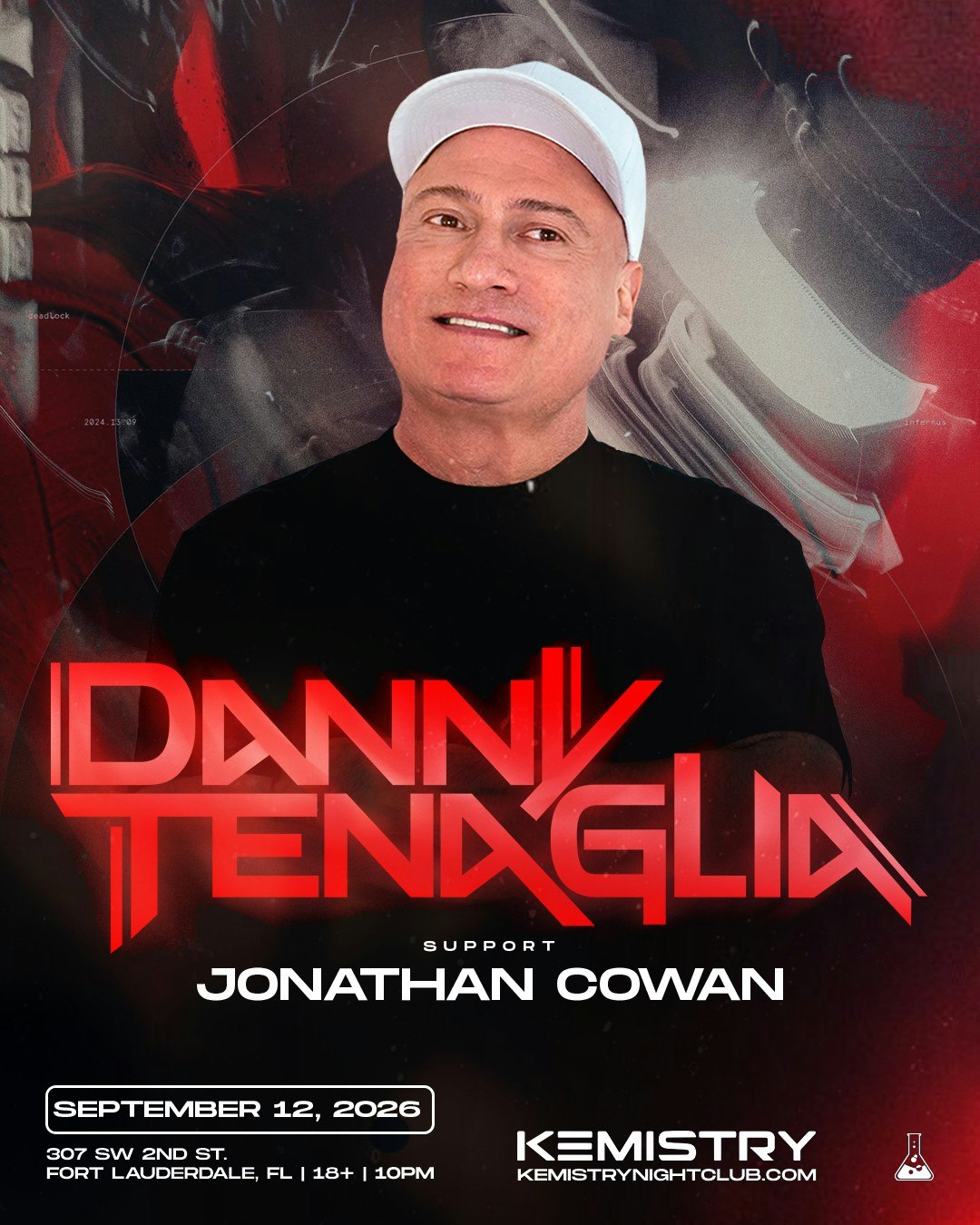 DANNY TENAGLIA Tickets | From $26.45 | 12 Sept @ Kemistry, Fort