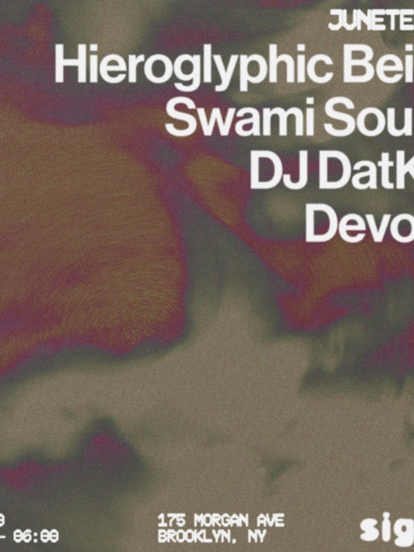 Juneteenth: Hieroglyphic Being, Swami Sound, DJ DatKat, Devoye