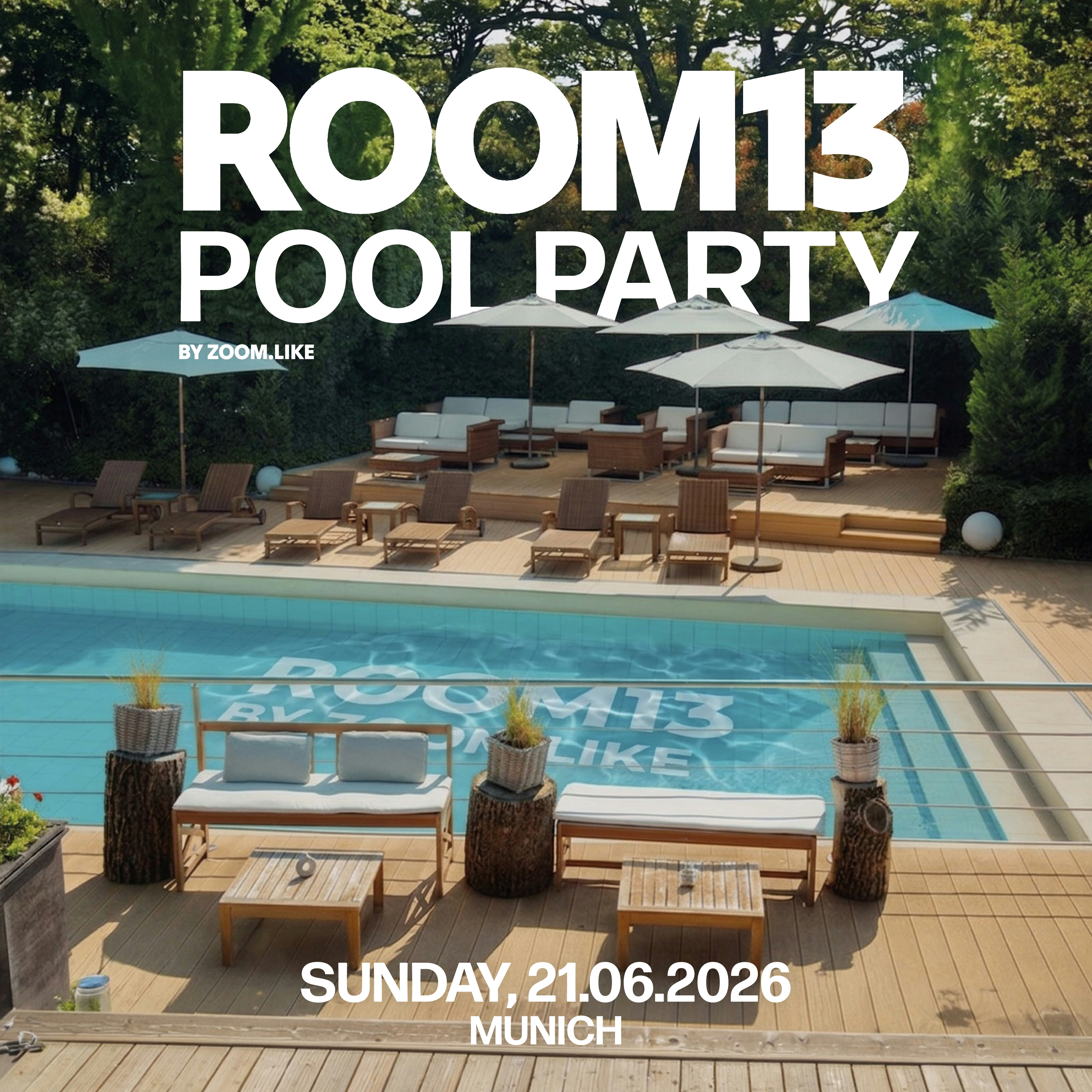ROOM13 Pool Party - Techno Party in München