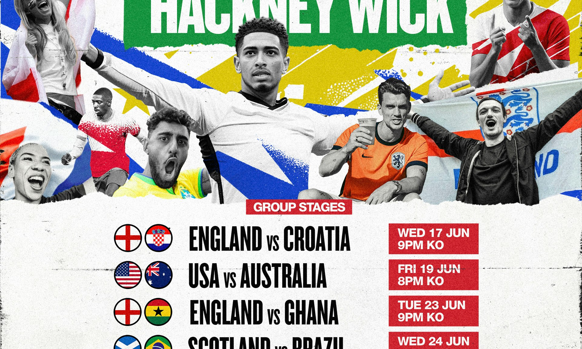 Hackney Wick Fanzone: England v Croatia