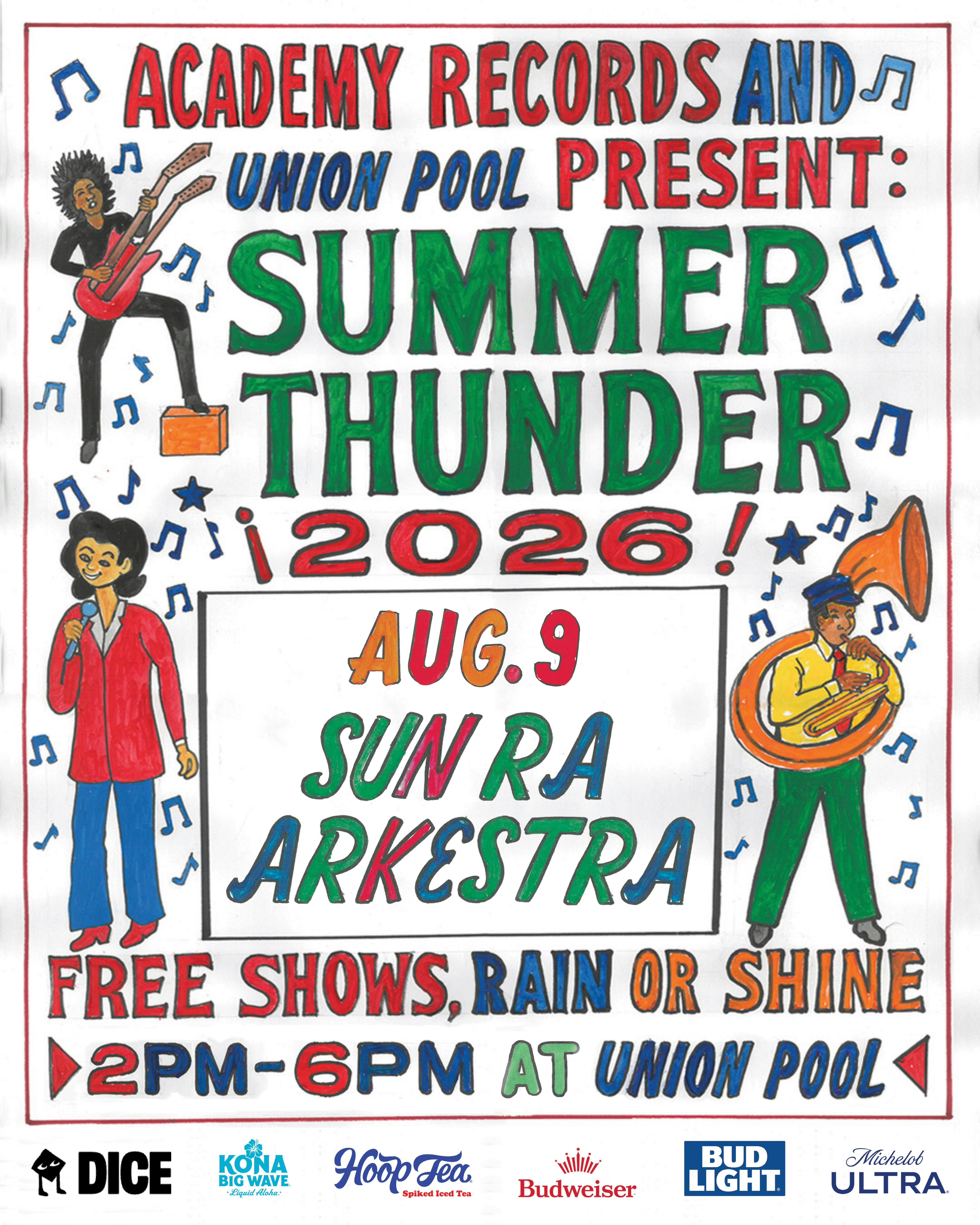 SUMMER THUNDER: SUN RA ARKESTRA (under the direction of Marshall Allen) - Union Pool