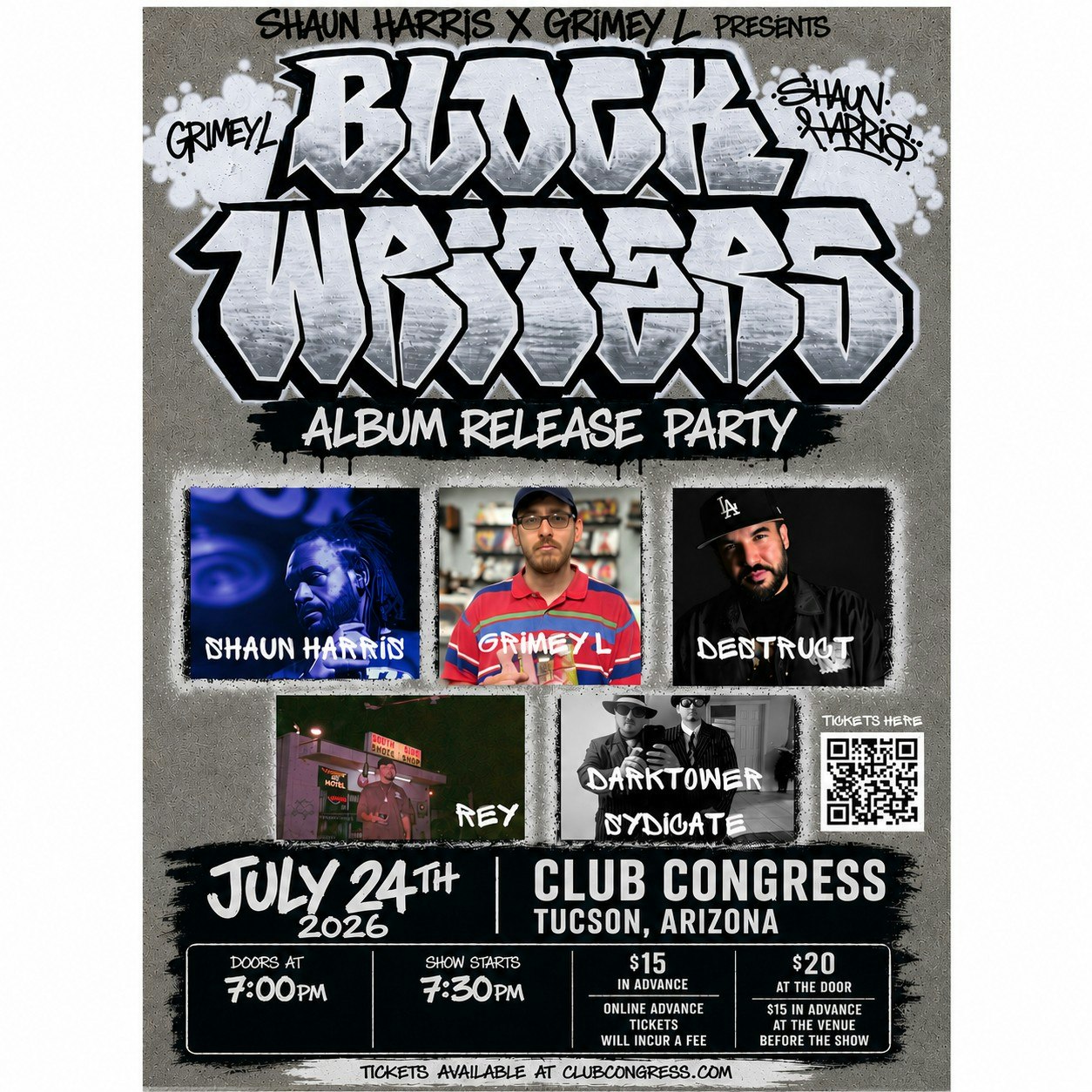 Block Writers Album Release | Shaun Harris & Grimey L