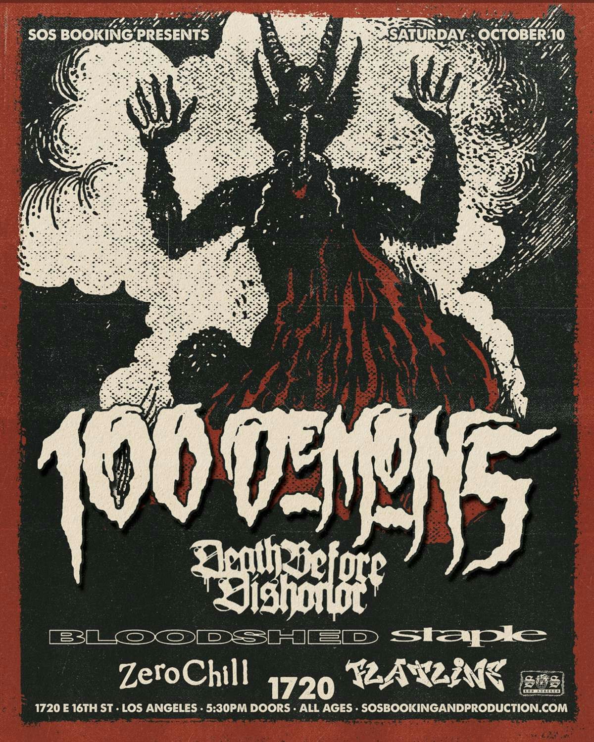 100 Demons Tickets | $32.96 | 10 Oct @ 1720, Los Angeles | DICE