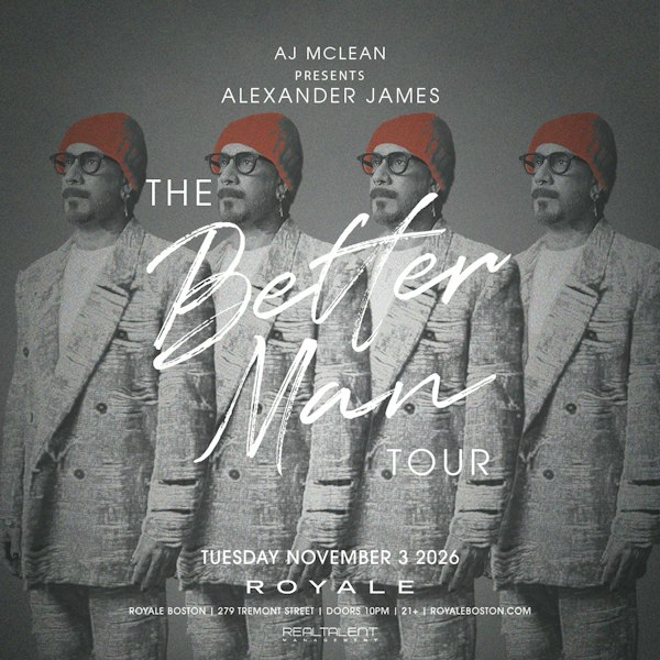 AJ McLean of Backstreet Boys presents Alexander James: The Better Man Tour