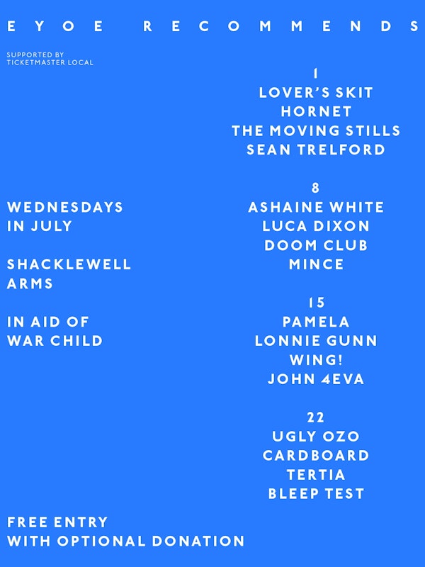 EYOE Recommends: Doom Club + Mince + Ashaine White & Luca Dixon