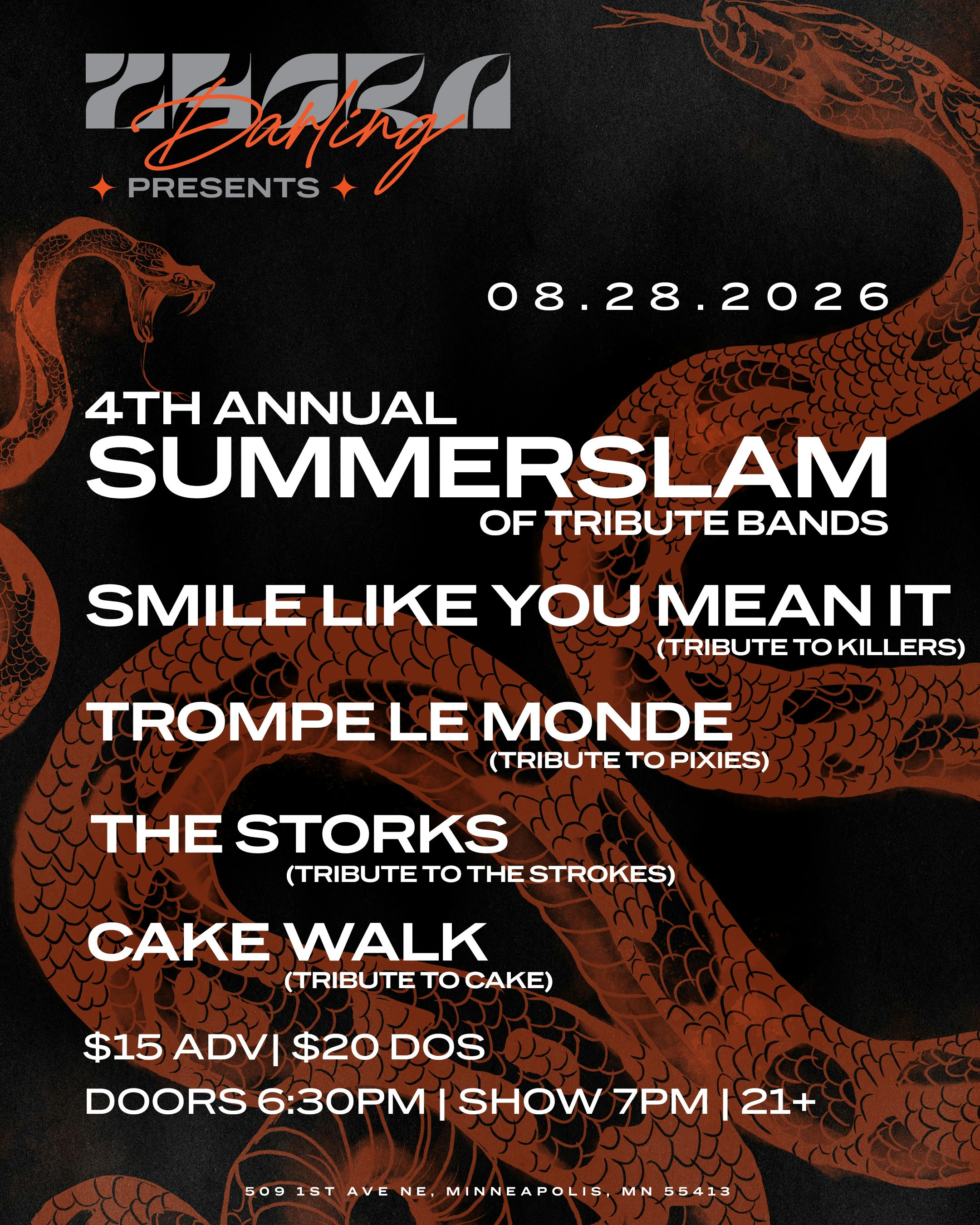 Another Voice-Full Of Harmony Tribute A… 4th Annual SummerSlam of Tribute Bands Tickets | $19.06 | 28 Aug