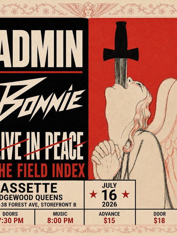 ADMIN, BONNIE, LIVE IN PEACE, THE FIELD INDEX