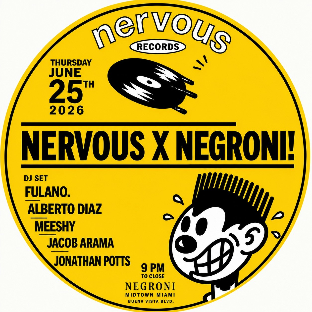 Nervous X Negroni Tickets | $18.19 | 25 Jun @ Negroni, Miami | DICE