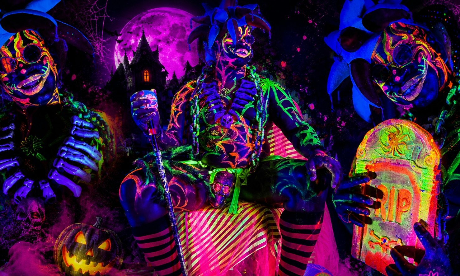 Halloween Neon Naked Life Drawing | Oxford Circus!