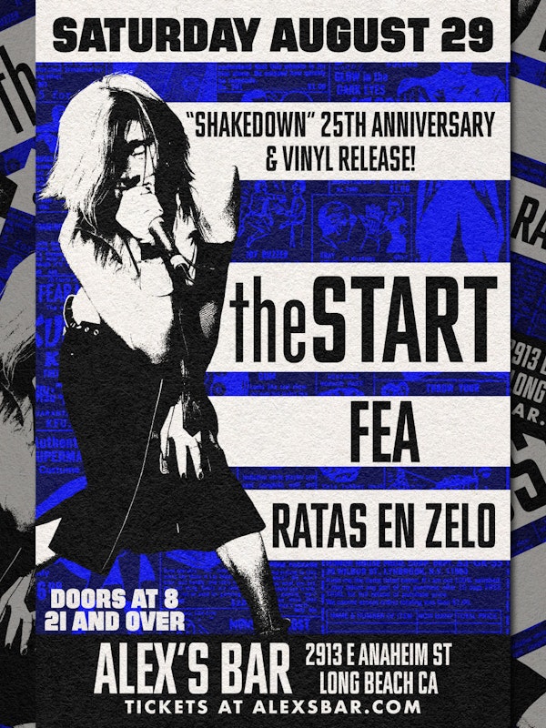 "Shakedown" 25th Anniversary & Vinyl Release: theSTART + FEA + Ratas En Zelo