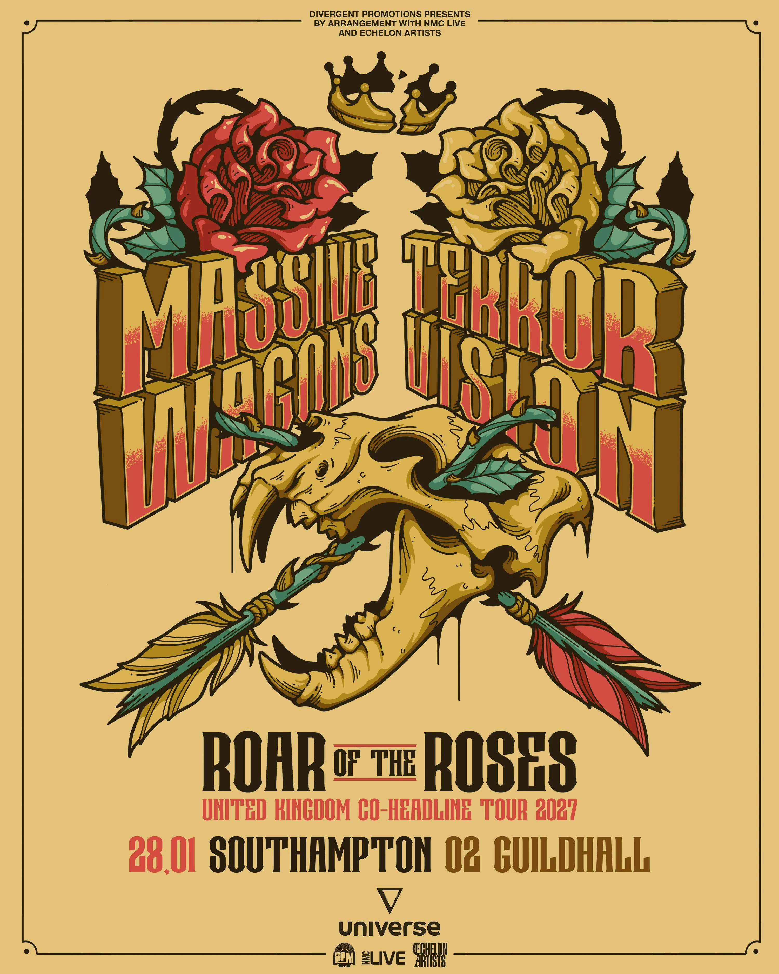 Massive Wagons & Terrorvision – The Roar Of The Roses Tour at The Prospect Building, Bristol