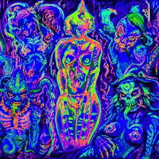 Halloween Neon Model Experience! Life Drawing