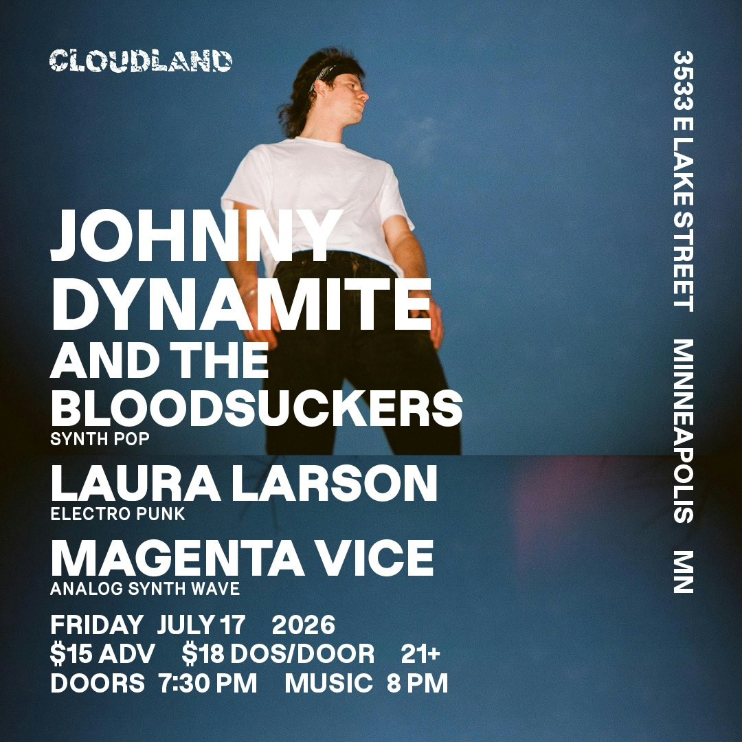 Johnny Dynamite and the Bloodsuckers, Laura Larson, Magenta Vice flyer