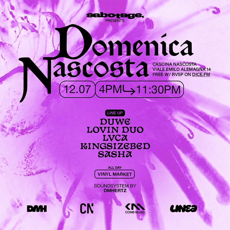 Sabotage Milano presents Domenica Nascosta
